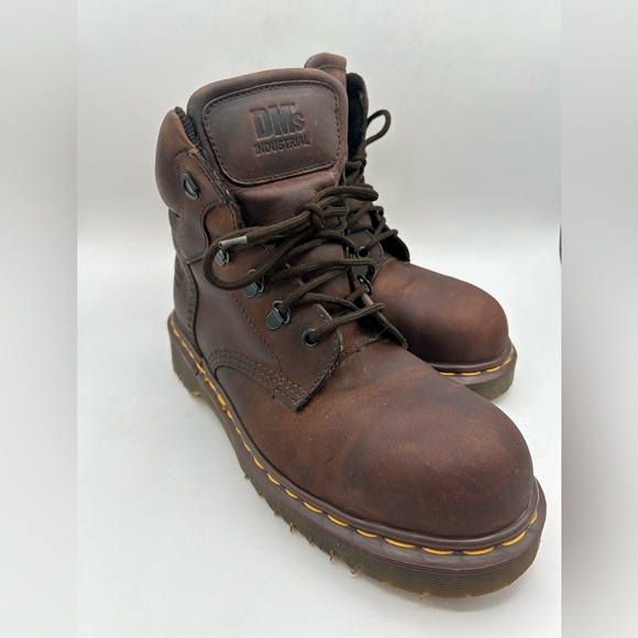 RARE Vintage Dr Martens 7735 Gaucho Safety Boot Made In England Brown Leather 7 - Picture 6 of 16
